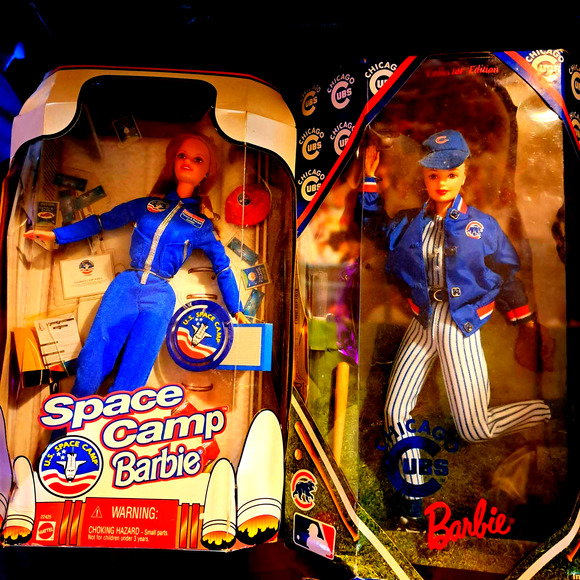NIB- Vintage Lmt Mattel 1998/1999 BLONDES Space Camp Barbie